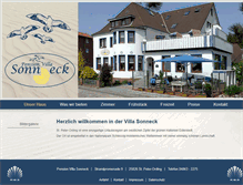 Tablet Screenshot of pension-villa-sonneck.de